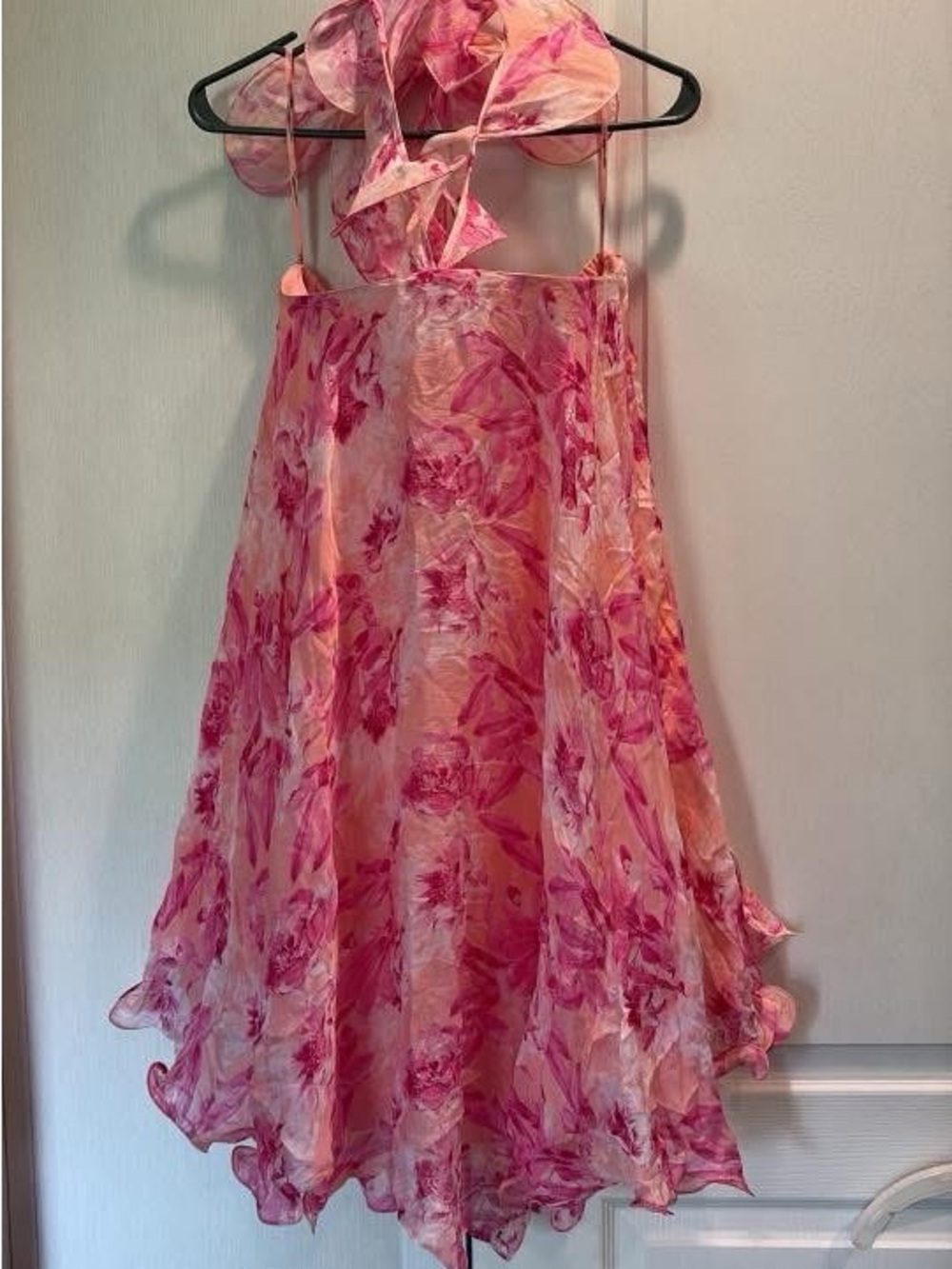 Pink Floral Anthropology dress